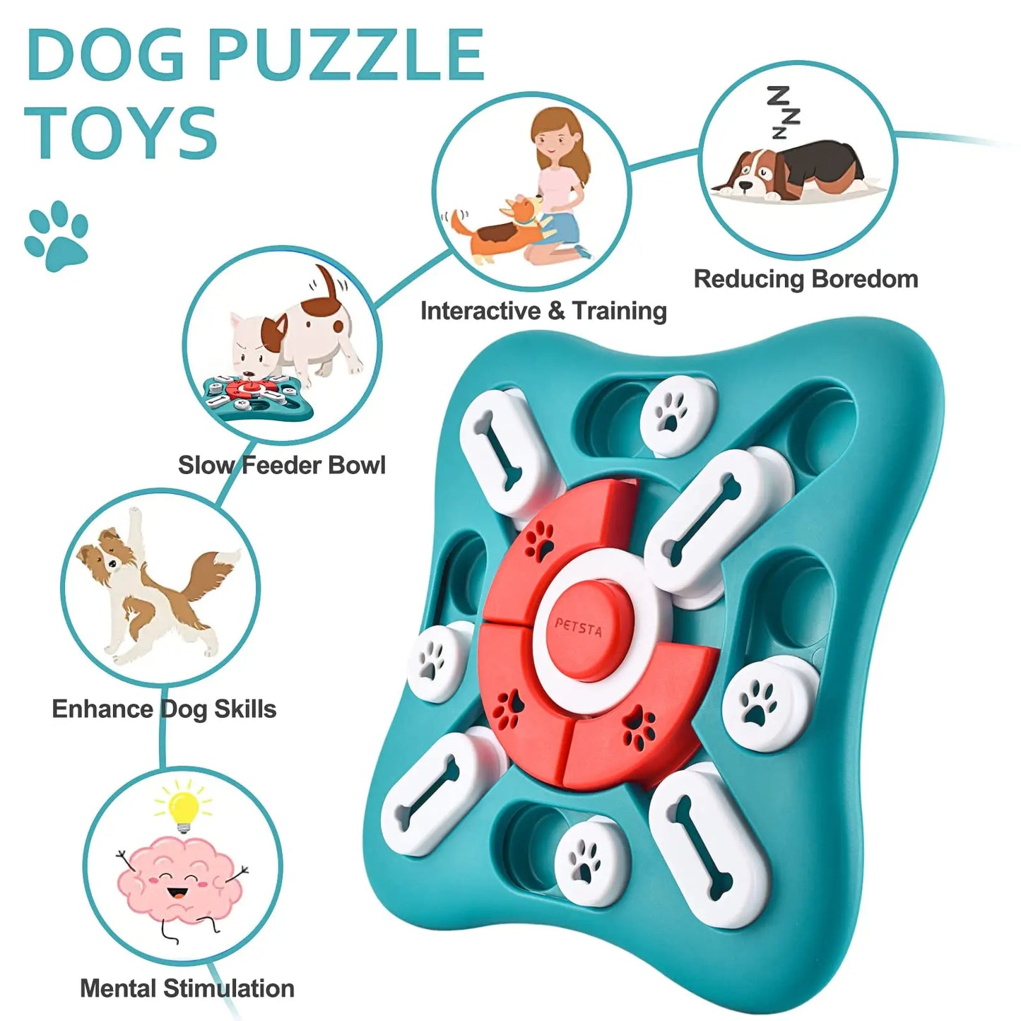 Solupet Treat Puzzle – Fun & Focus for Dogs
